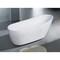 Alfi Brand ALFI brand AB8826 68" White Oval Acrylic Free Standing Soaking Bathtub AB8826 - alternate 4